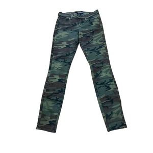 Lucky Brand Womens Jeans 2/26 Charlie Skinny Camo Pants 29” Inseam Stretch Denim